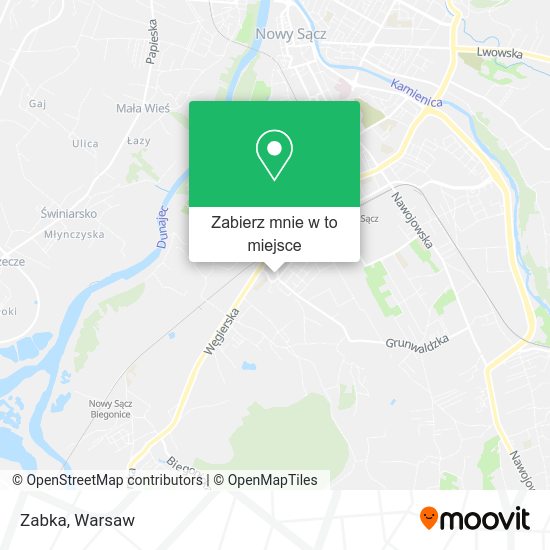 Mapa Zabka