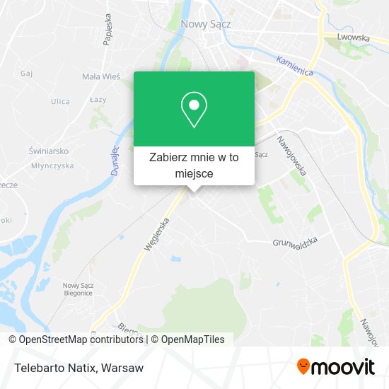 Mapa Telebarto Natix