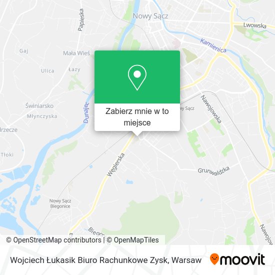 Mapa Wojciech Łukasik Biuro Rachunkowe Zysk