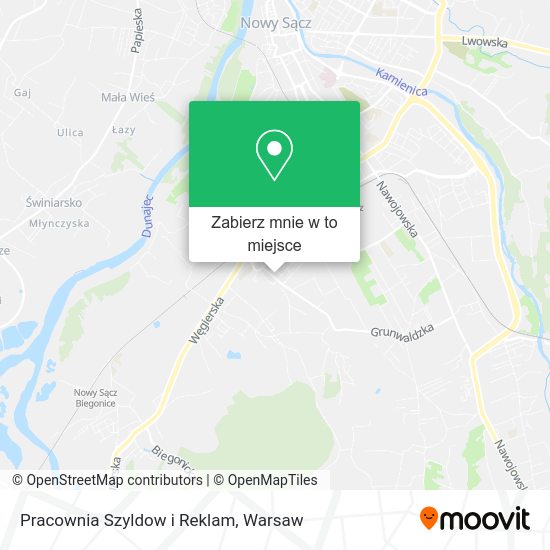 Mapa Pracownia Szyldow i Reklam