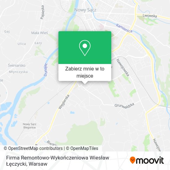 Mapa Firma Remontowo-Wykończeniowa Wiesław Łęczycki