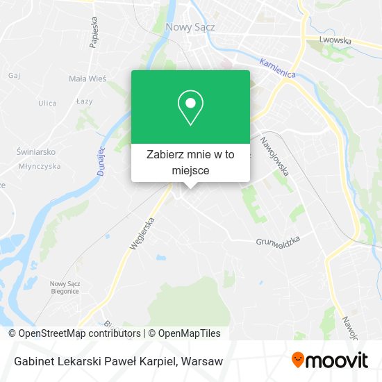 Mapa Gabinet Lekarski Paweł Karpiel