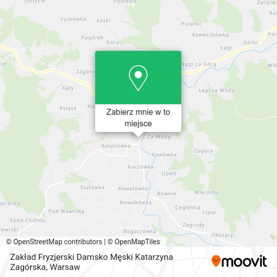 Mapa Zakład Fryzjerski Damsko Męski Katarzyna Zagórska