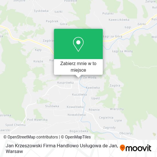 Mapa Jan Krzeszowski Firma Handlowo Usługowa de Jan