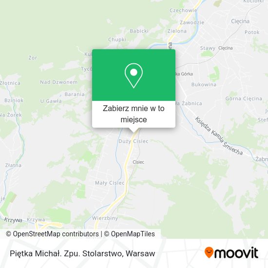 Mapa Piętka Michał. Zpu. Stolarstwo