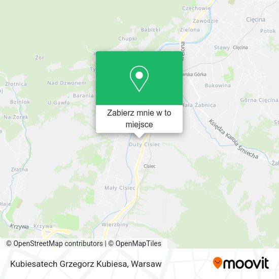 Mapa Kubiesatech Grzegorz Kubiesa