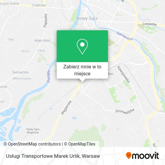 Mapa Usługi Transportowe Marek Urlik