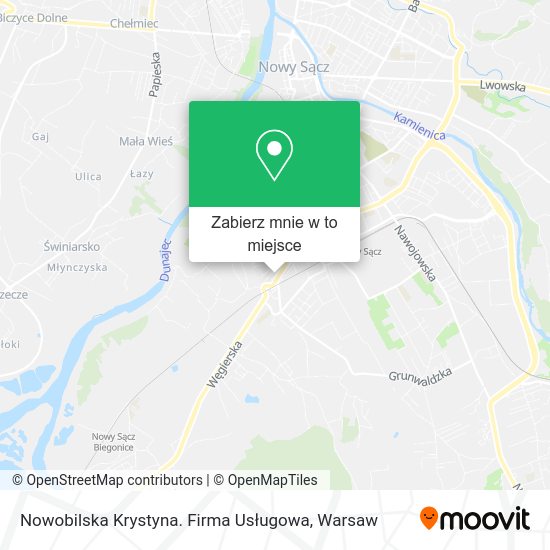 Mapa Nowobilska Krystyna. Firma Usługowa