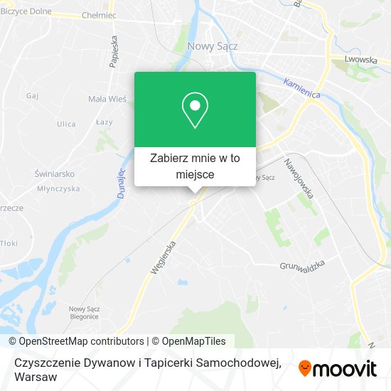 Mapa Czyszczenie Dywanow i Tapicerki Samochodowej