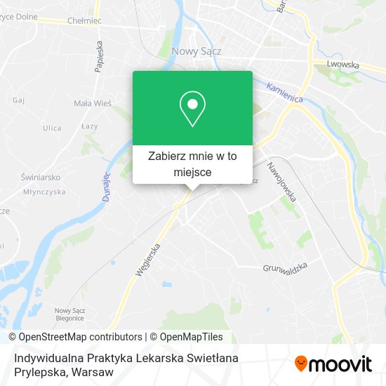 Mapa Indywidualna Praktyka Lekarska Swietłana Prylepska