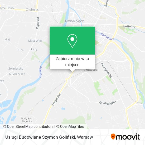 Mapa Usługi Budowlane Szymon Goliński