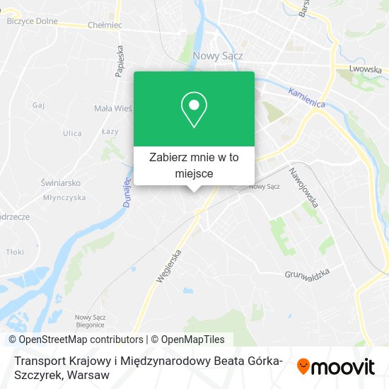 Mapa Transport Krajowy i Międzynarodowy Beata Górka-Szczyrek