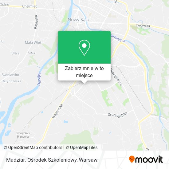 Mapa Madziar. Ośrodek Szkoleniowy