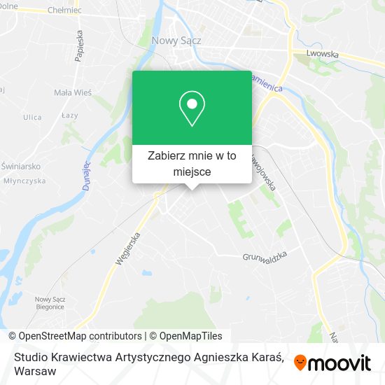 Mapa Studio Krawiectwa Artystycznego Agnieszka Karaś