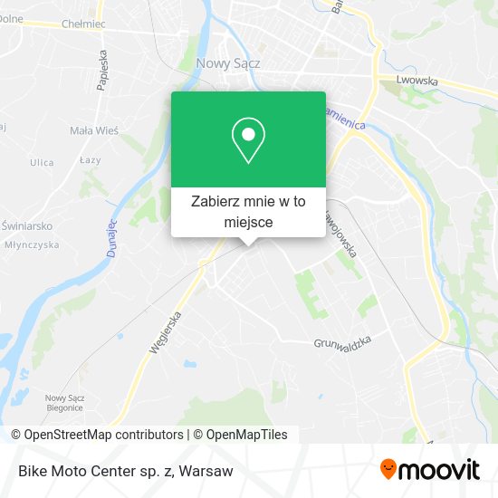 Mapa Bike Moto Center sp. z