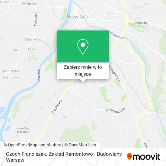 Mapa Czoch Franciszek. Zakład Remontowo - Budowlany