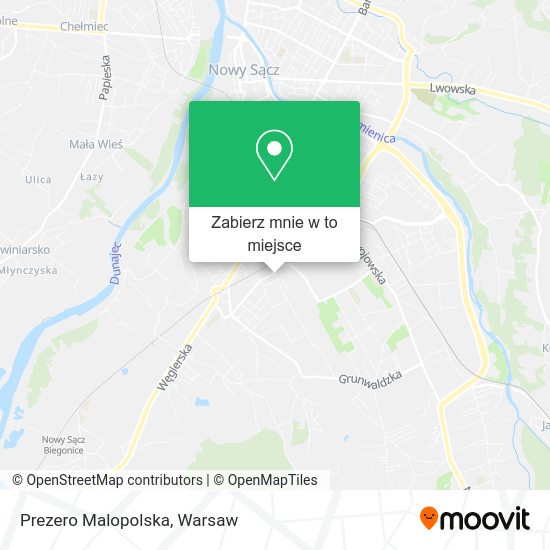 Mapa Prezero Malopolska