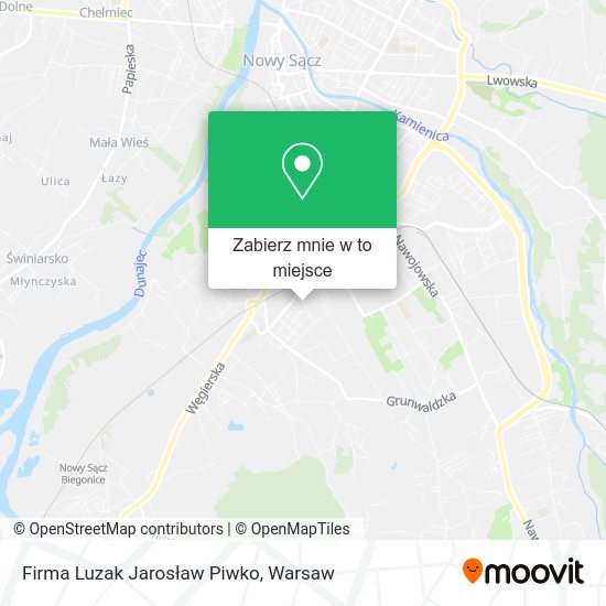 Mapa Firma Luzak Jarosław Piwko