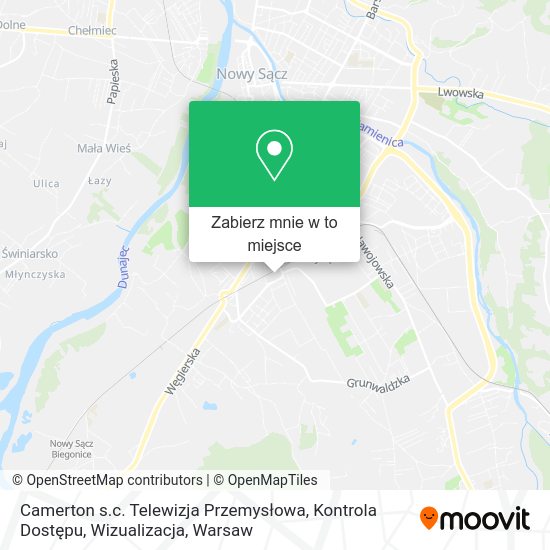 Mapa Camerton s.c. Telewizja Przemysłowa, Kontrola Dostępu, Wizualizacja