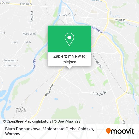 Mapa Biuro Rachunkowe. Małgorzata Olcha-Osińska