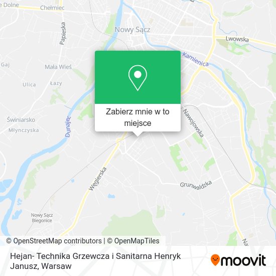 Mapa Hejan- Technika Grzewcza i Sanitarna Henryk Janusz