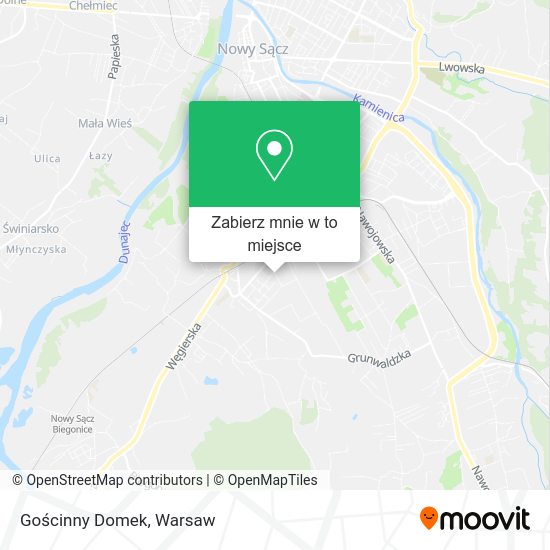 Mapa Gościnny Domek