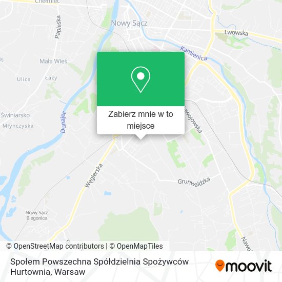 Mapa Społem Powszechna Spółdzielnia Spożywców Hurtownia