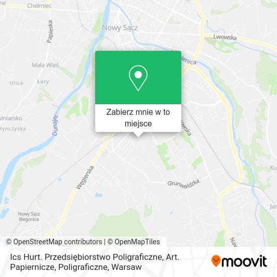 Mapa Ics Hurt. Przedsiębiorstwo Poligraficzne, Art. Papiernicze, Poligraficzne