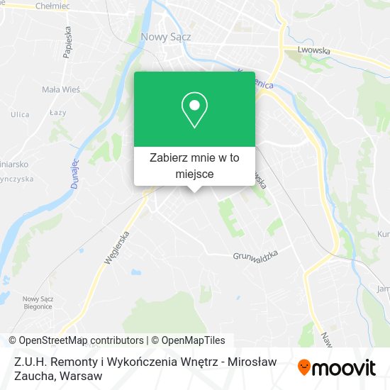 Mapa Z.U.H. Remonty i Wykończenia Wnętrz - Mirosław Zaucha