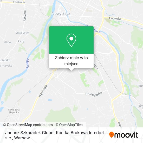 Mapa Janusz Szkaradek Globet Kostka Brukowa Interbet s.c.