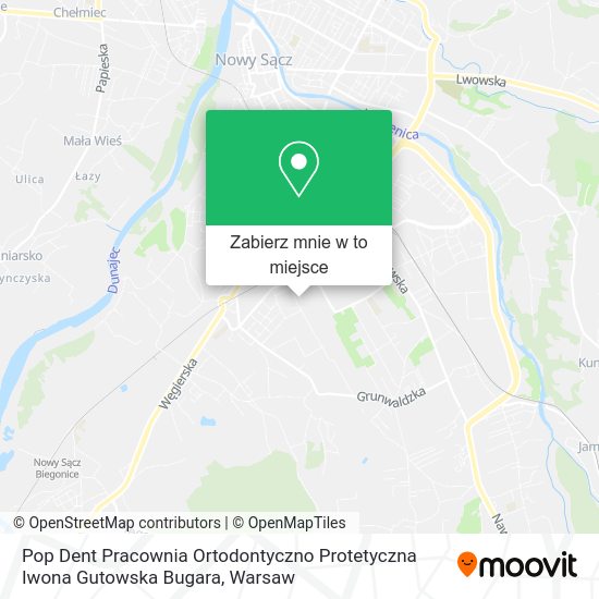 Mapa Pop Dent Pracownia Ortodontyczno Protetyczna Iwona Gutowska Bugara