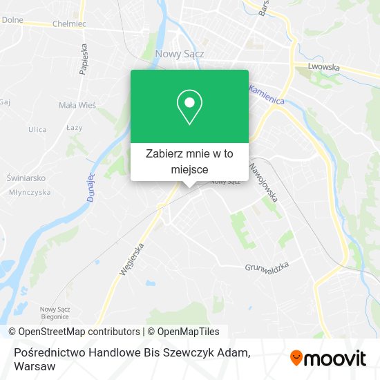 Mapa Pośrednictwo Handlowe Bis Szewczyk Adam