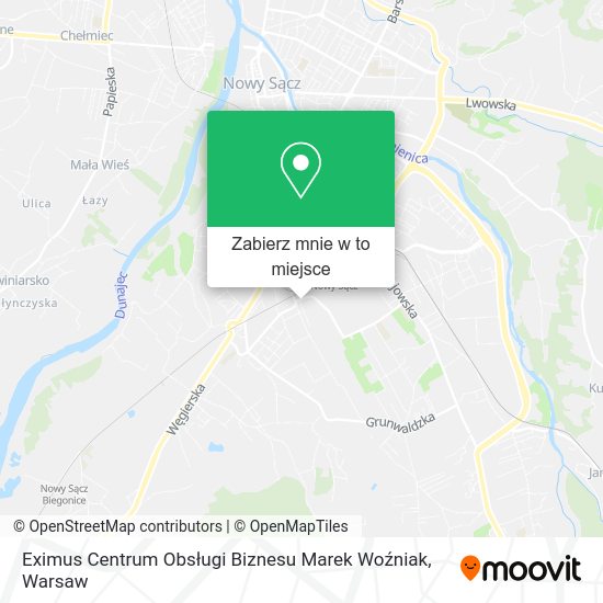 Mapa Eximus Centrum Obsługi Biznesu Marek Woźniak