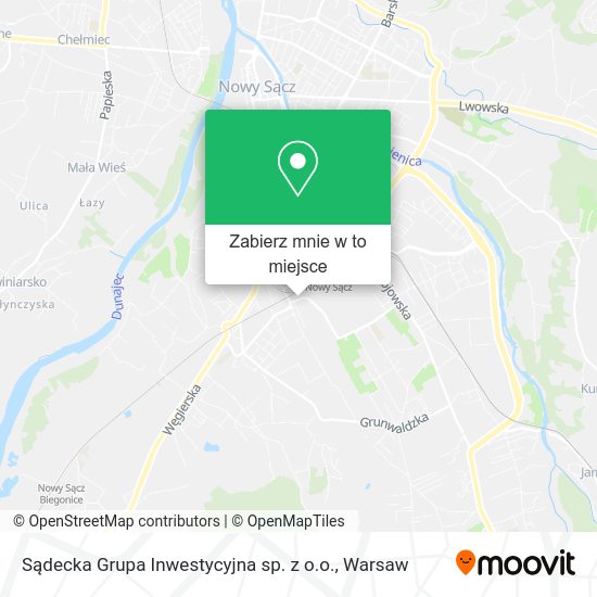 Mapa Sądecka Grupa Inwestycyjna sp. z o.o.