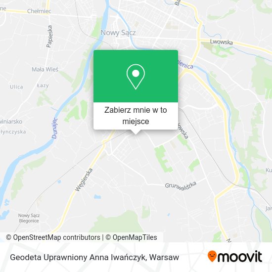 Mapa Geodeta Uprawniony Anna Iwańczyk