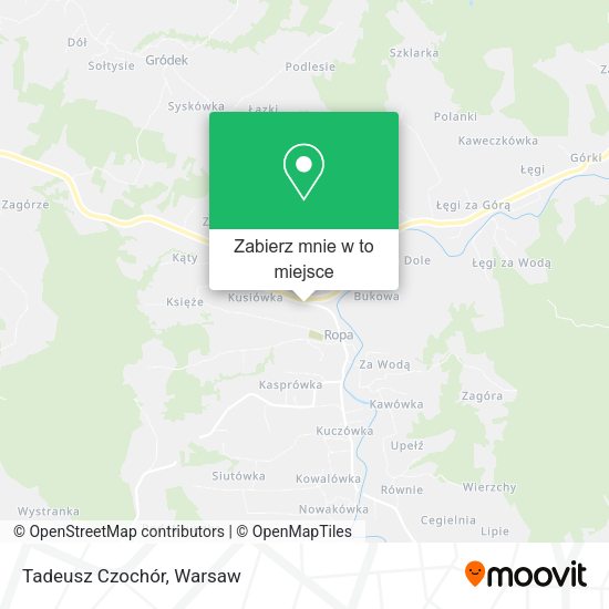 Mapa Tadeusz Czochór