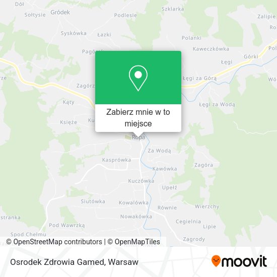 Mapa Osrodek Zdrowia Gamed