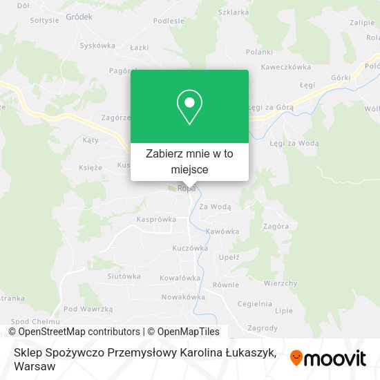 Mapa Sklep Spożywczo Przemysłowy Karolina Łukaszyk