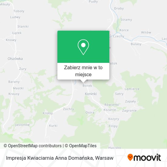 Mapa Impresja Kwiaciarnia Anna Domańska