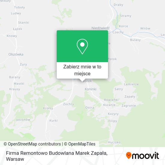 Mapa Firma Remontowo Budowlana Marek Zapała