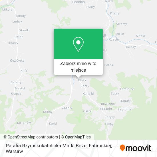 Mapa Parafia Rzymskokatolicka Matki Bożej Fatimskiej