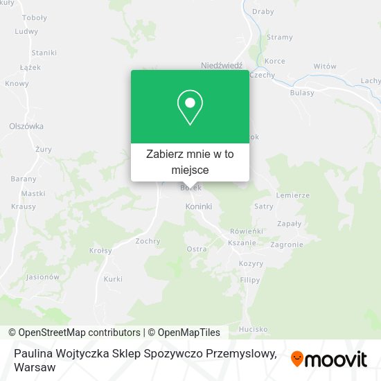 Mapa Paulina Wojtyczka Sklep Spozywczo Przemyslowy