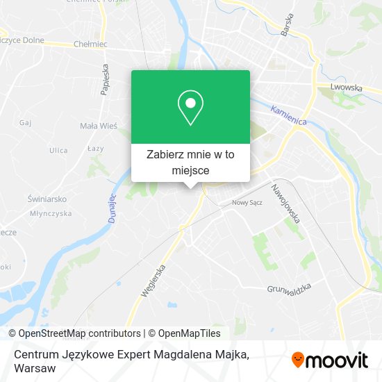 Mapa Centrum Językowe Expert Magdalena Majka