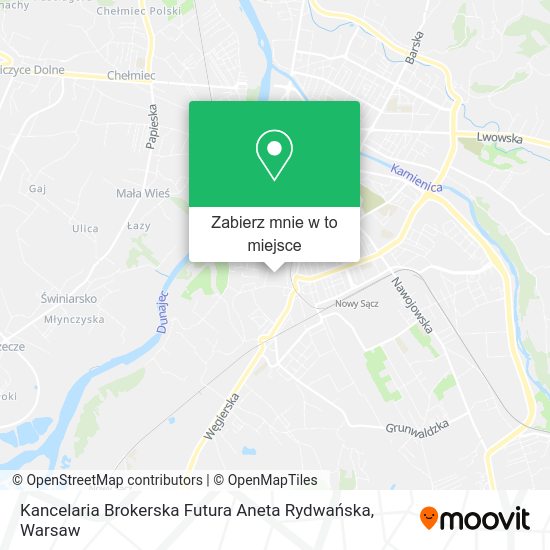 Mapa Kancelaria Brokerska Futura Aneta Rydwańska