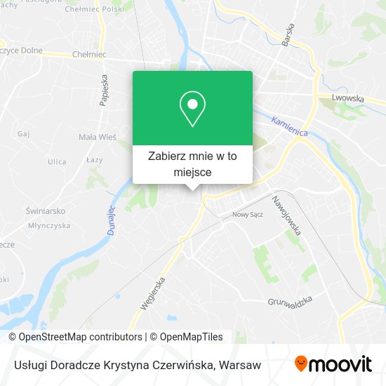 Mapa Usługi Doradcze Krystyna Czerwińska