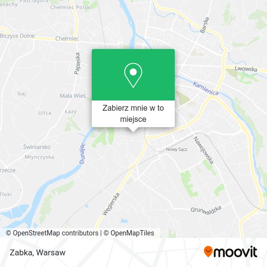 Mapa Zabka