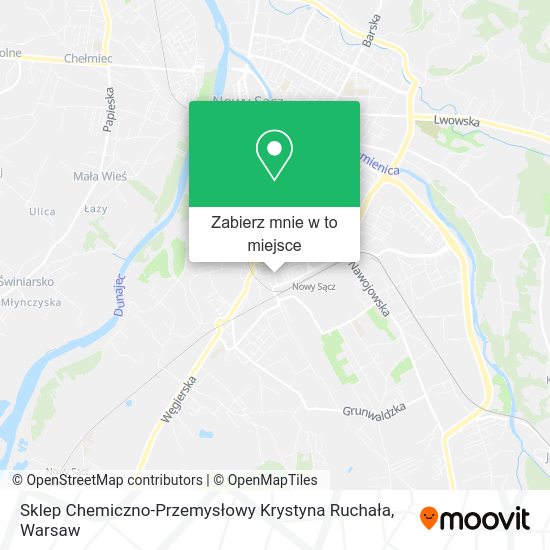 Mapa Sklep Chemiczno-Przemysłowy Krystyna Ruchała