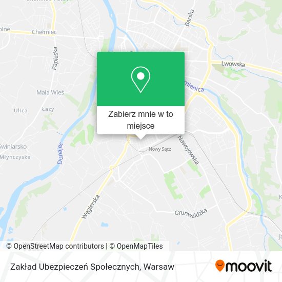 Mapa Zakład Ubezpieczeń Społecznych