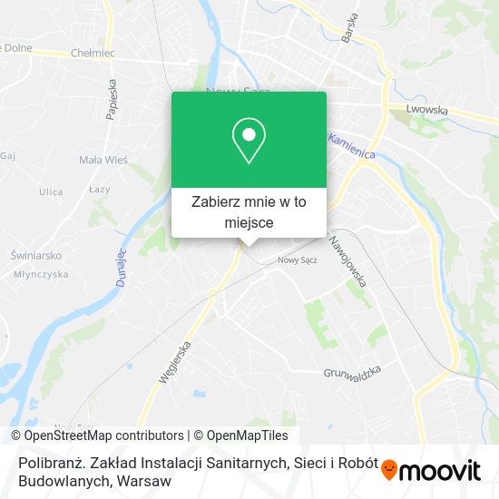 Mapa Polibranż. Zakład Instalacji Sanitarnych, Sieci i Robót Budowlanych