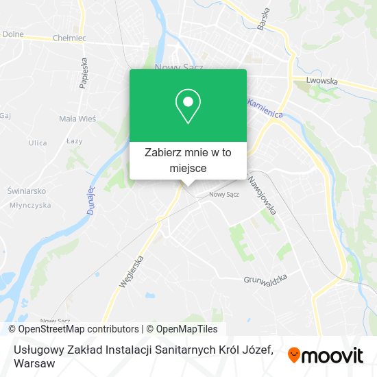 Mapa Usługowy Zakład Instalacji Sanitarnych Król Józef